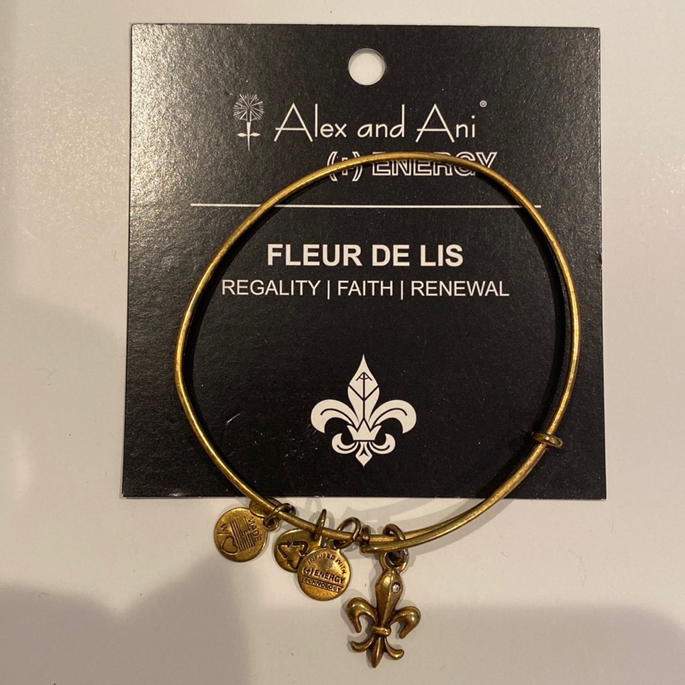 Alex and Ani Fleur de Lis Bracelet
